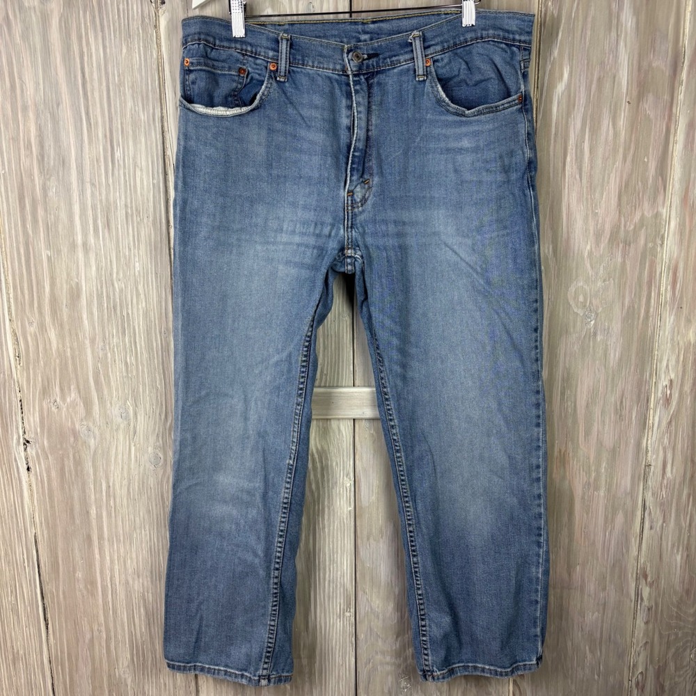 Levi Strauss Co‎ 550 Mens Jeans 38x30 (36x29.5) Med Wash Relaxed Fit Denim Pants